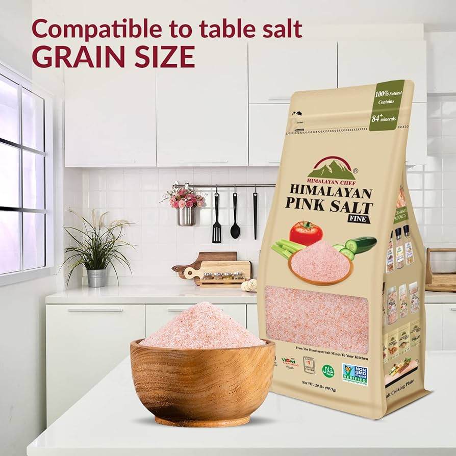 Himalayan Chef Pink Salt - 100% Natural, Gourmet Mineral-Rich Salt - Foodexcart