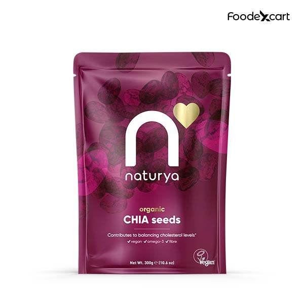 Naturya Organic Chia Seeds – Superfood Rich in Omega-3 & Protein - 175 gm - Foodexcart