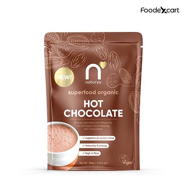 Superfood Organic Hot Chocolate - Indulgent & Nourishing Bliss - 300gm - Foodexcart
