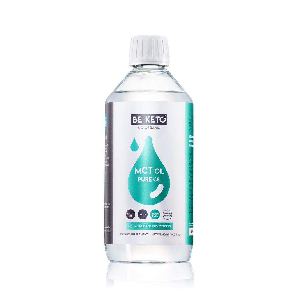 Certified Organic 100% C8 MCT Oil - For Rapid Energy Boost