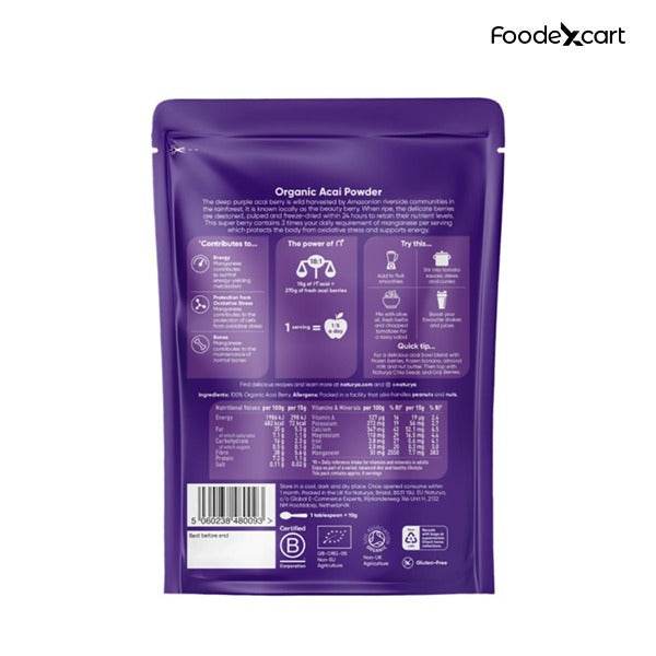 Naturya Organic Acai Powder - Amazonian Superfood (125g) - Foodexcart