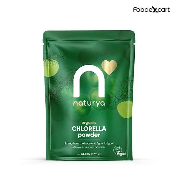 Naturya Chlorella Powder - Organic Superfood for Immune & Energy Boost - Foodexcart