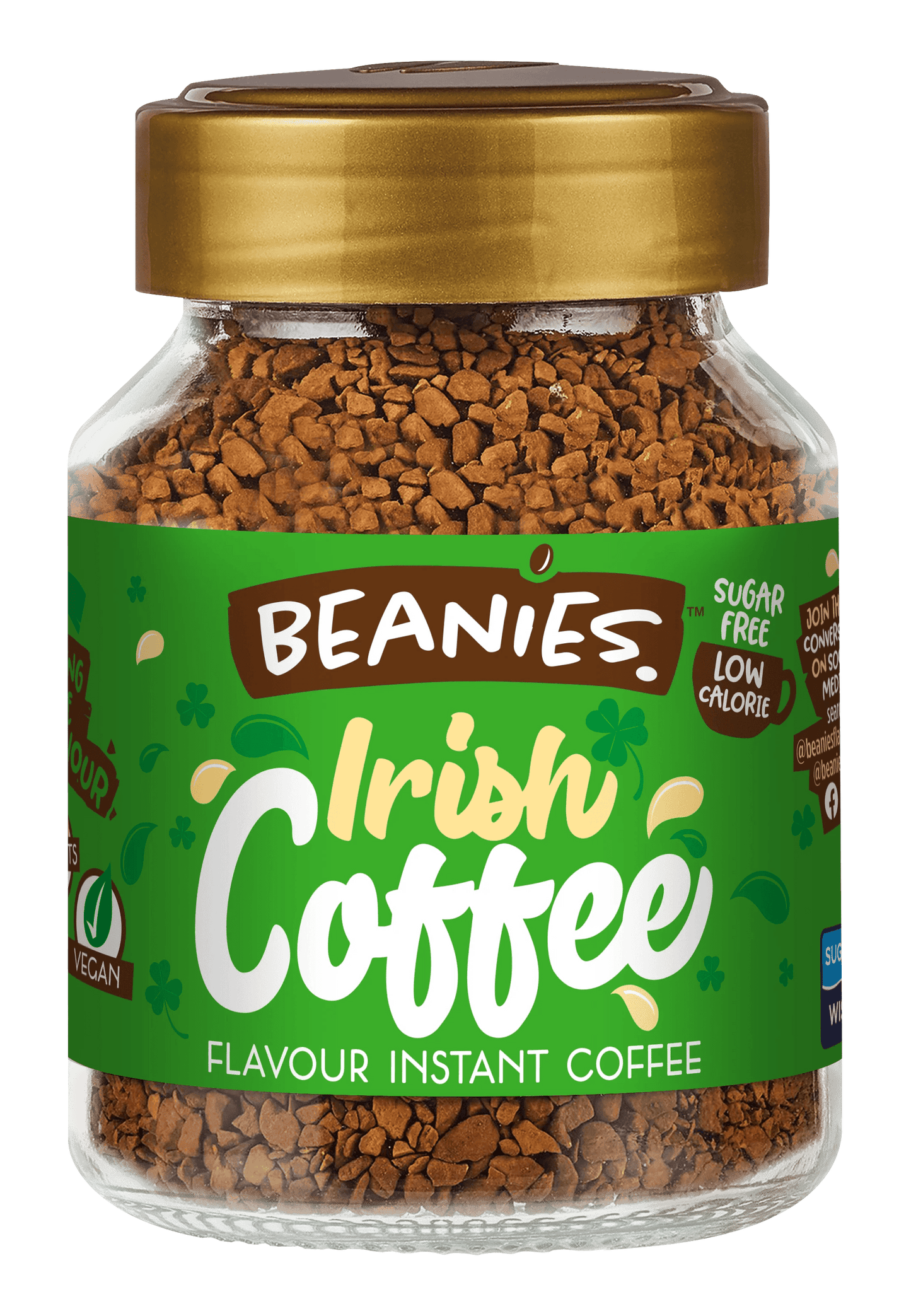 Beanies Irish Coffee Flavoured Instant Coffee - 50g - Foodexcart