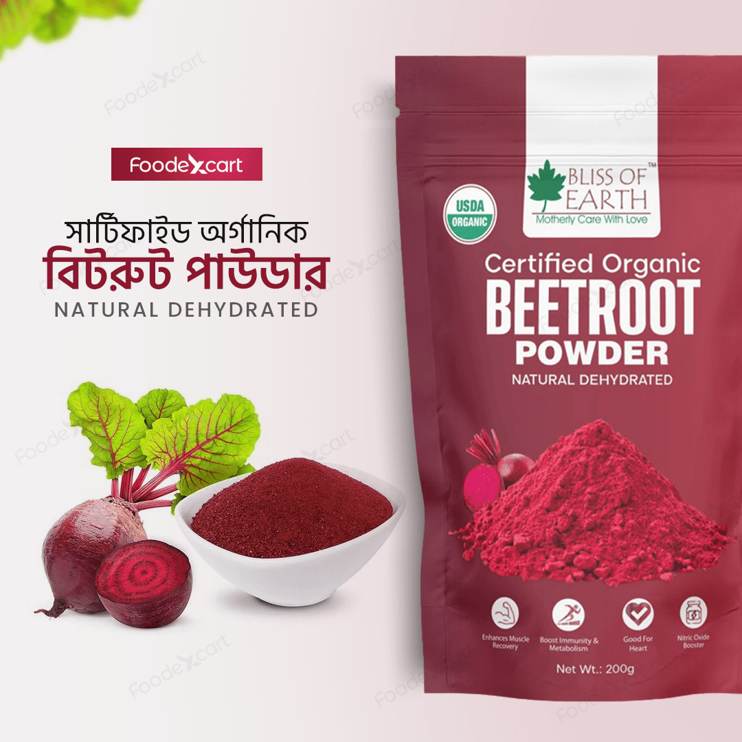 Bliss of Earth Organic Beetroot Powder - Pure Nutrient Boost - Foodexcart