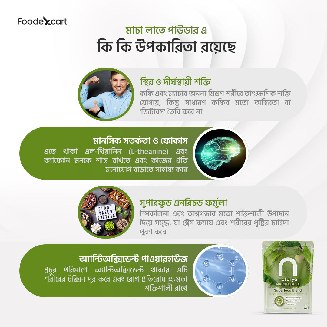 Naturya Superfood Latte Matcha & Coffee - A Nutrient-Rich Fusion