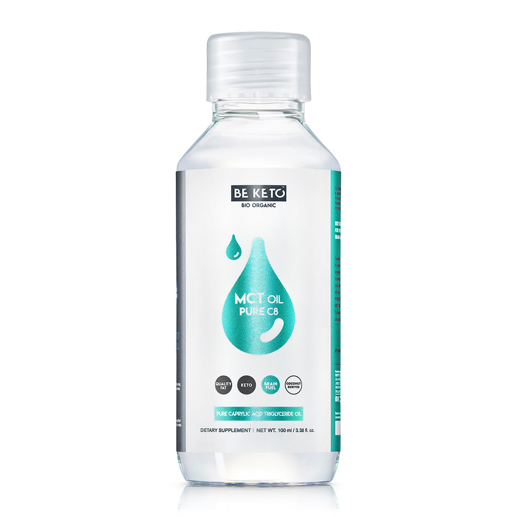Certified Organic 100% C8 MCT Oil - For Rapid Energy Boost