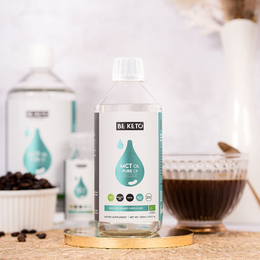 Certified Organic 100% C8 MCT Oil - For Rapid Energy Boost