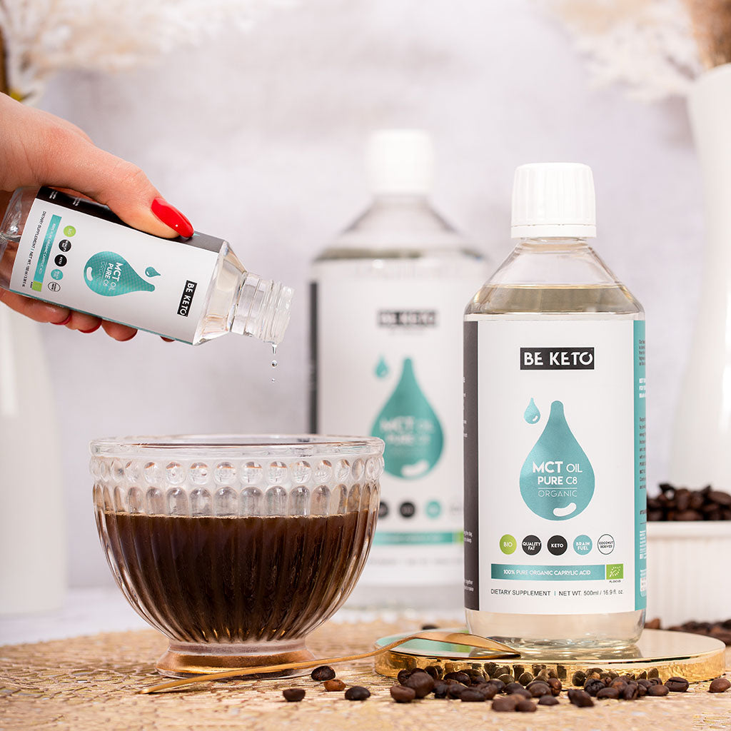 Certified Organic 100% C8 MCT Oil - For Rapid Energy Boost