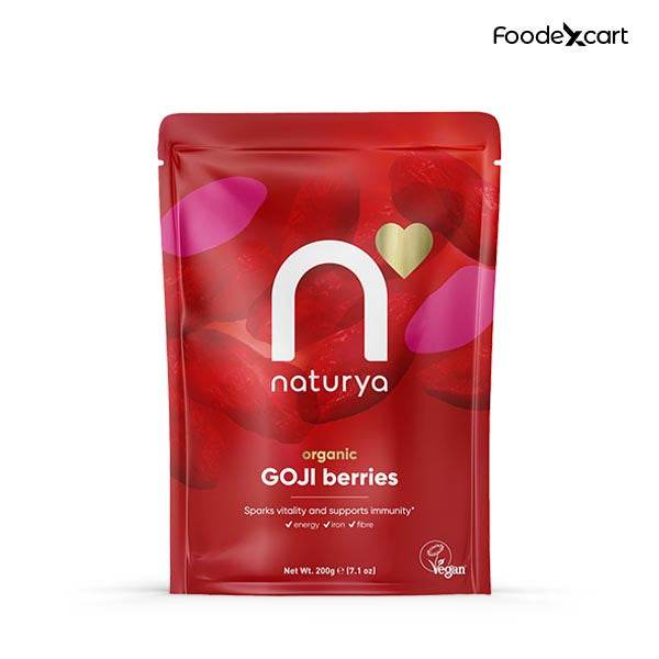 Naturya Organic Goji Berries - Energizing Superfood - 200g - Foodexcart