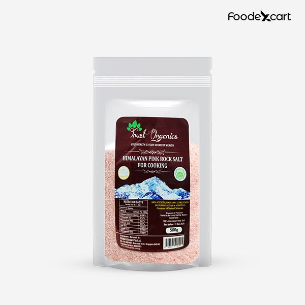Trust Organics Himalayan Pink Rock Salt (For Cooking) - 500gm